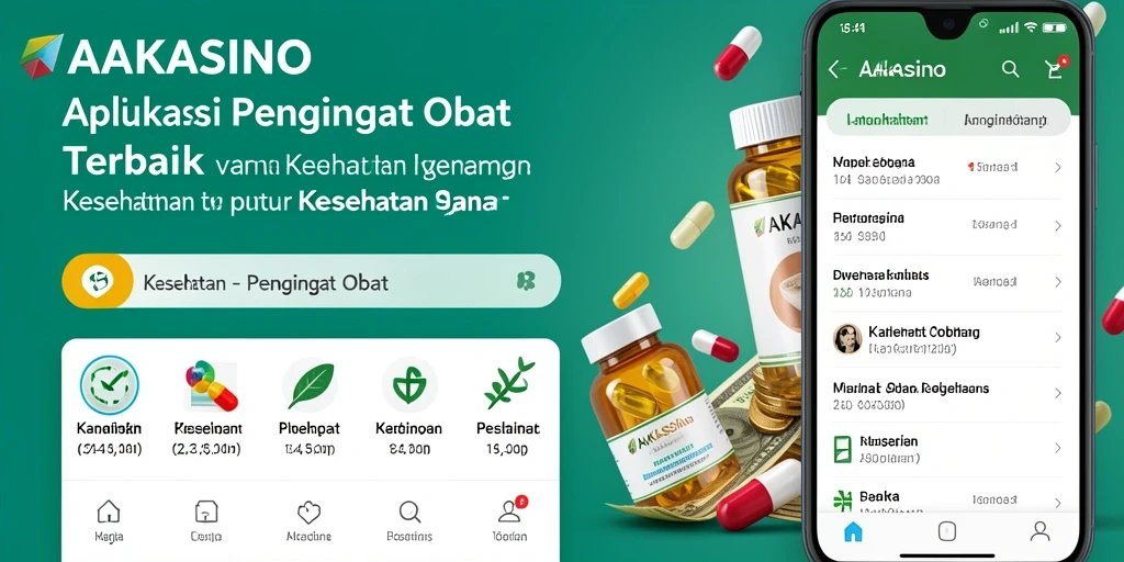 Tampilan antarmuka AAKASINO untuk pengingat obat yang praktis.