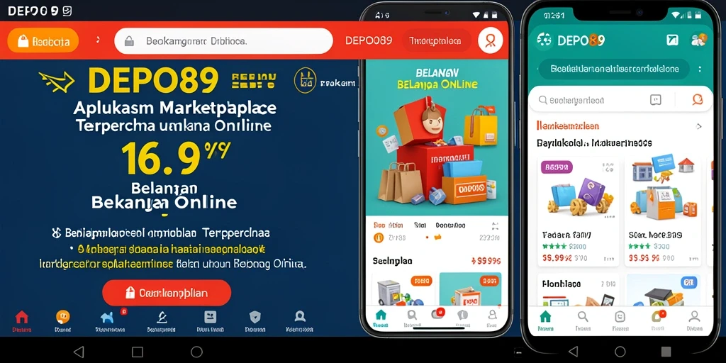 Antarmuka DEPO89 yang ramah pengguna untuk belanja online.