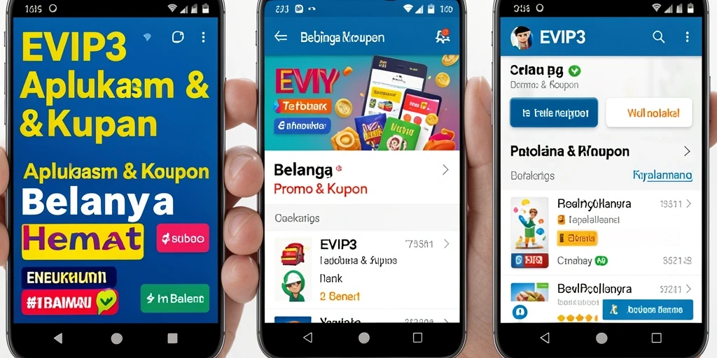 Tampilan antarmuka EVIP3 yang sederhana dan fungsional.