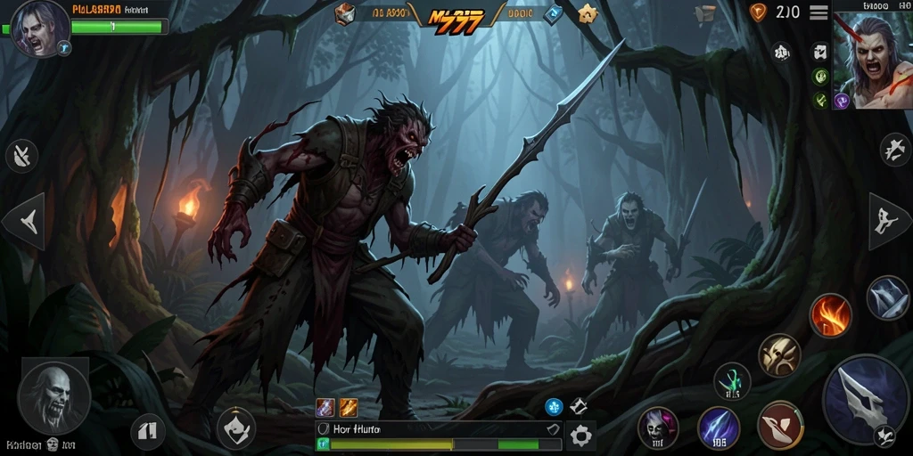 Tampilan mengerikan dari hutan misterius dalam MLBB777.