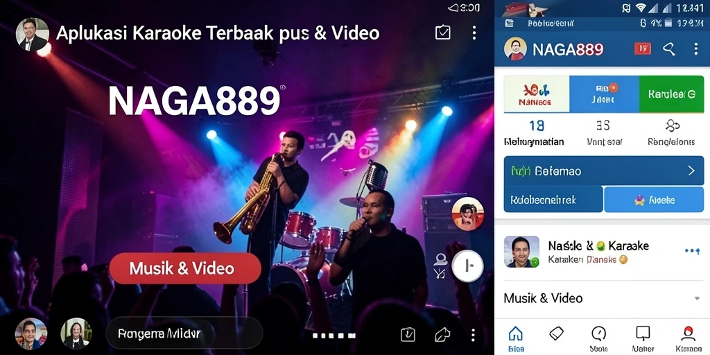 Tampilan antarmuka NAGA889 yang bersih dan fungsional untuk karaoke.