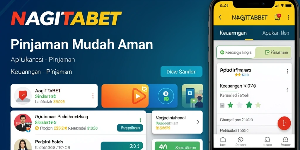Antarmuka aplikasi NAGITABET yang mudah digunakan untuk pengajuan pinjaman.