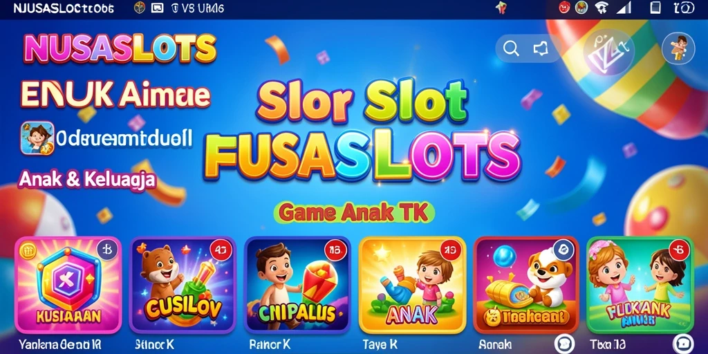Antarmuka menarik dan interaktif dari NUSASLOTS.