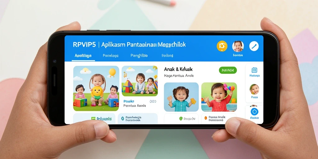 Tampilan antarmuka RPVIP5 yang intuitif untuk memantau anak.